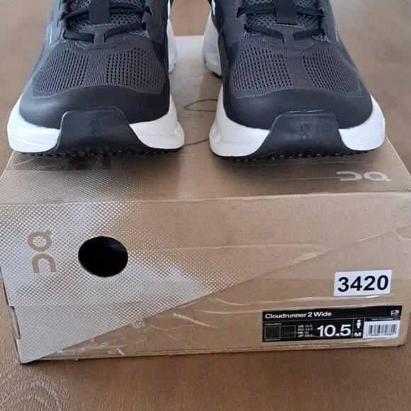 On Cloudrunner 2 - Color: Eclipse / Black - Size: 10.5 Wide - Picture 3 of 9